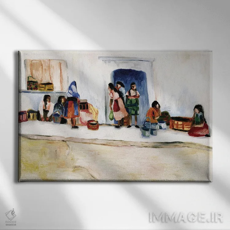 تابلو زنان سن میگوئل (مکزیک) اثر دبورا ایو آلاسترا - نمای روبهرو روی دیوار