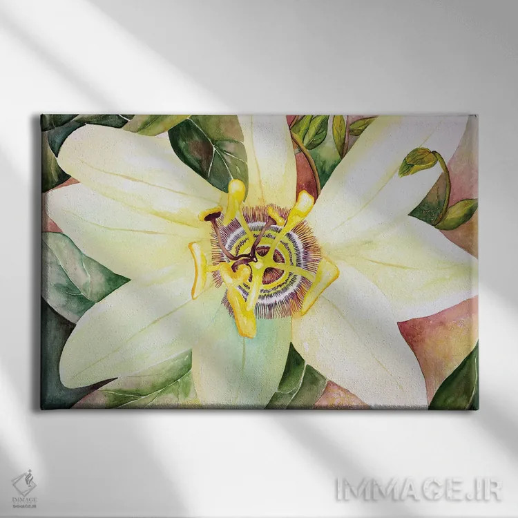 تابلو گل شور (پیشنهاد برچسب: گل عجیبوغریب) اثر دبورا ایو آلاسترا - نمای روبهرو روی دیوار