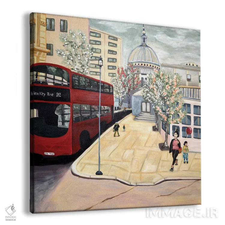 تابلو شهر لندن اثر دبورا ایو آلاسترا - نمای پرسپکتیو محصول