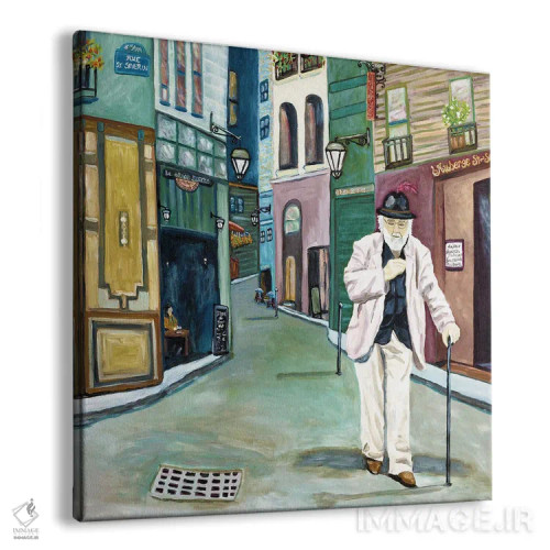 تابلو پاریسی اثر دبورا ایو آلاسترا - نمای پرسپکتیو محصول