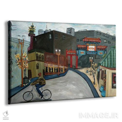 تابلو محلهٔ چینیهای پورتلند اثر دبورا ایو آلاسترا - نمای پرسپکتیو محصول