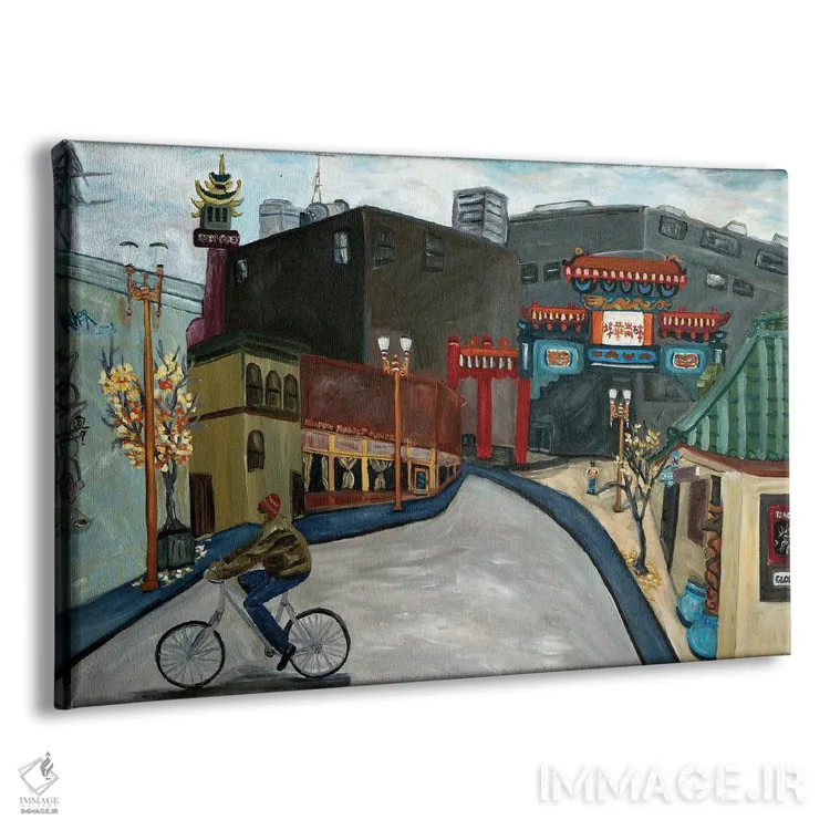 تابلو محلهٔ چینیهای پورتلند اثر دبورا ایو آلاسترا - نمای پرسپکتیو محصول