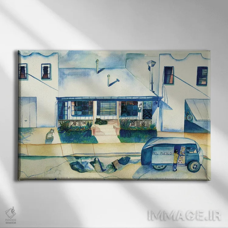 تابلو مرد ترتیلا اثر دبورا ایو آلاسترا - نمای روبهرو روی دیوار
