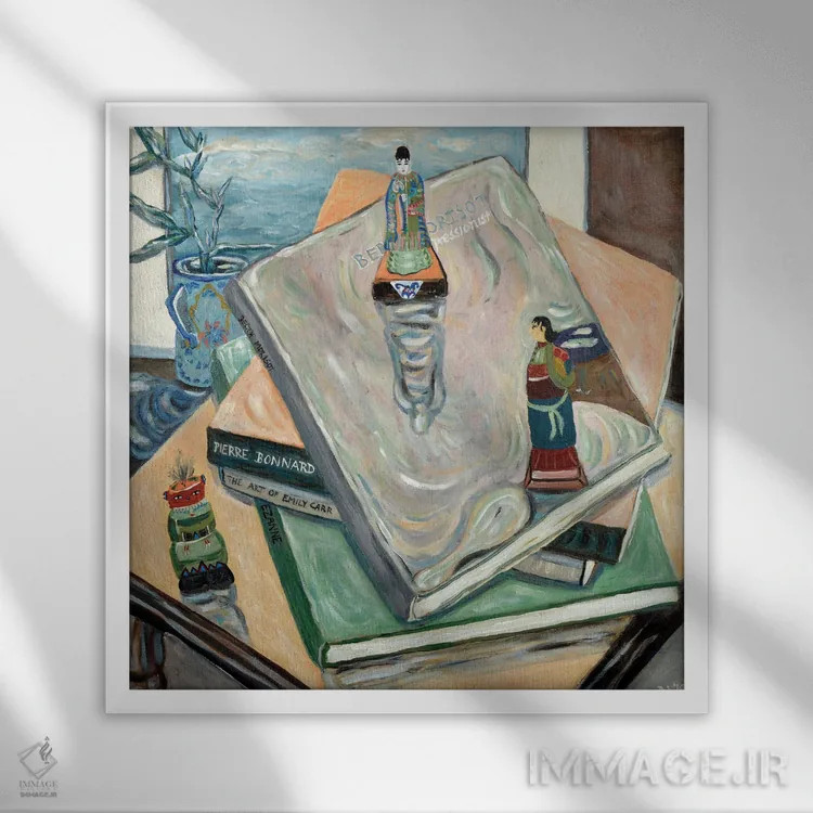 تابلو طبیعت بیجان زمستانی اثر دبورا ایو آلاسترا - نمای قابدار سفید