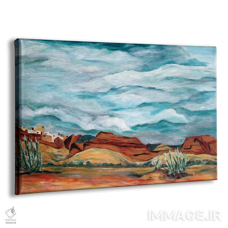 تابلو منظرهٔ نیومکزیکو اثر دبورا ایو آلاسترا - نمای پرسپکتیو محصول