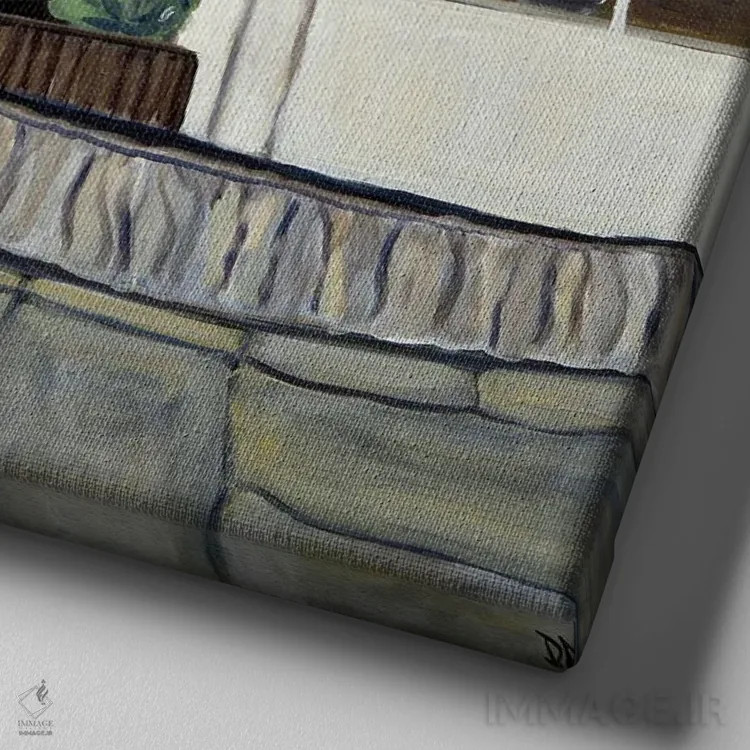 تابلو پادشاه ویلیامز اثر دبورا ایو آلاسترا - نمای نزدیک بافت بوم