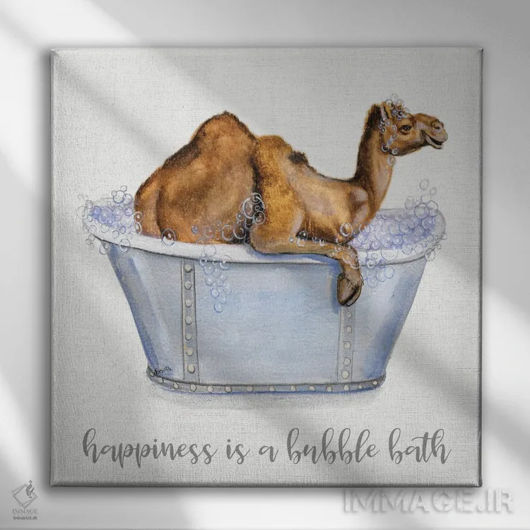 تابلو حمام کف اثر دانا بروکس - نمای روبهرو روی دیوار