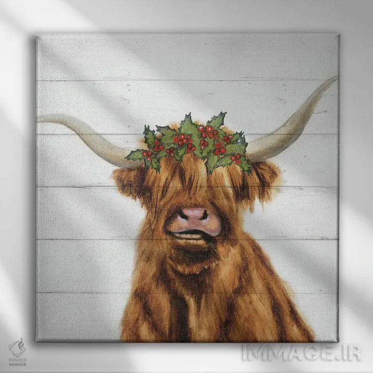 تابلو دشت بلند هالی اثر دانا بروکس - نمای روبهرو روی دیوار