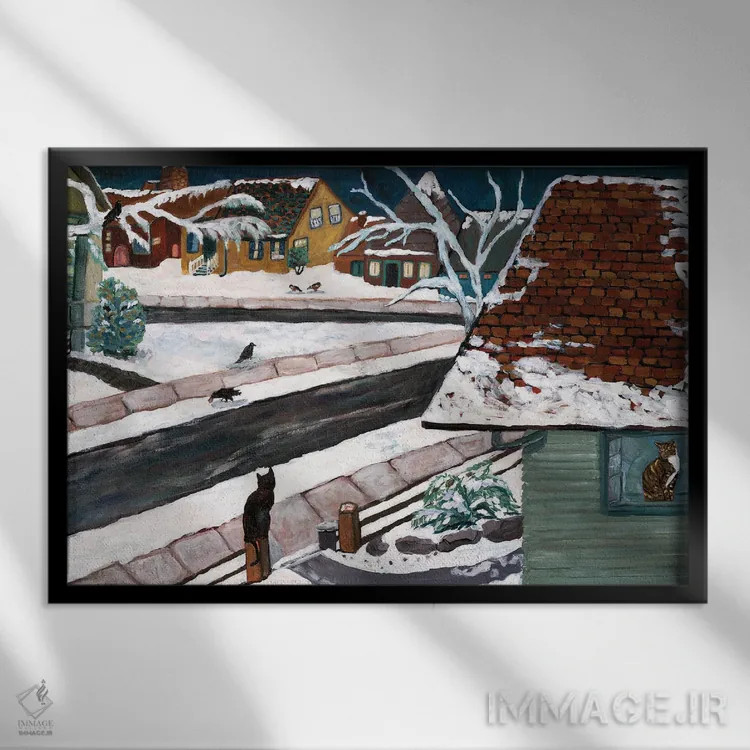 تابلو نمای استودیو اثر دبورا ایو آلاسترا - نمای قابدار مشکی