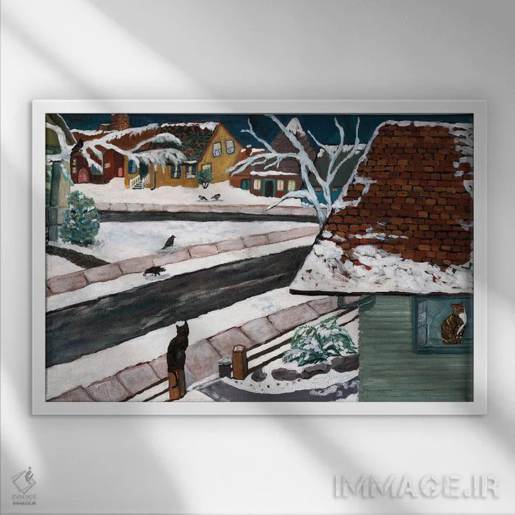 تابلو نمای استودیو اثر دبورا ایو آلاسترا - نمای قابدار سفید