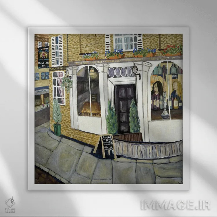 تابلو پادشاه ویلیامز اثر دبورا ایو آلاسترا - نمای قابدار سفید