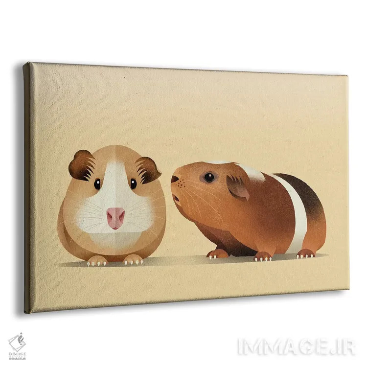 تابلو خوکچه هندی اثر دیتِر براون - نمای پرسپکتیو محصول