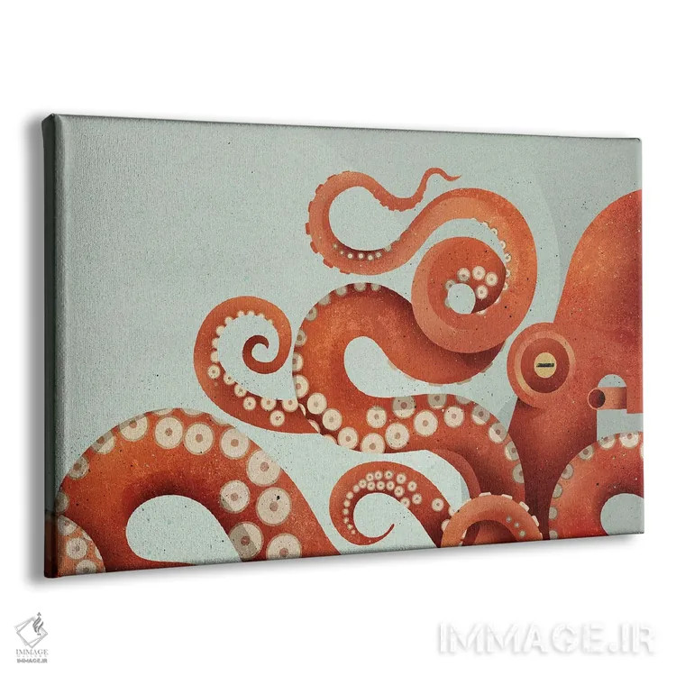 تابلو اختاپوس اثر دیتِر براون - نمای پرسپکتیو محصول