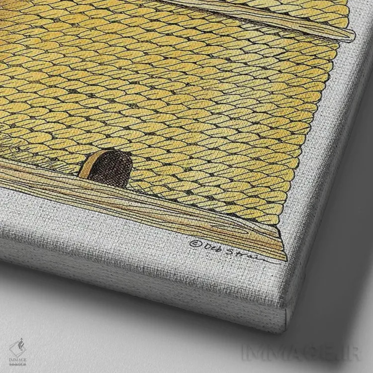 تابلو قوانین کندو اثر دب استرین - نمای نزدیک بافت بوم