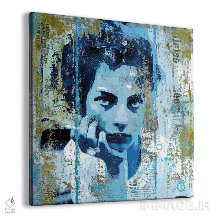 تابلو دوشنبه آبی اثر دیبی واترمن - نمای پرسپکتیو محصول