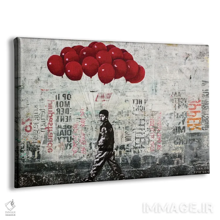 تابلو ذرهای خوشبختی اثر دیبی واترمن - نمای پرسپکتیو محصول