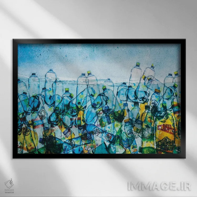 تابلو پیام در بطری اثر دیبی واترمن - نمای قابدار مشکی