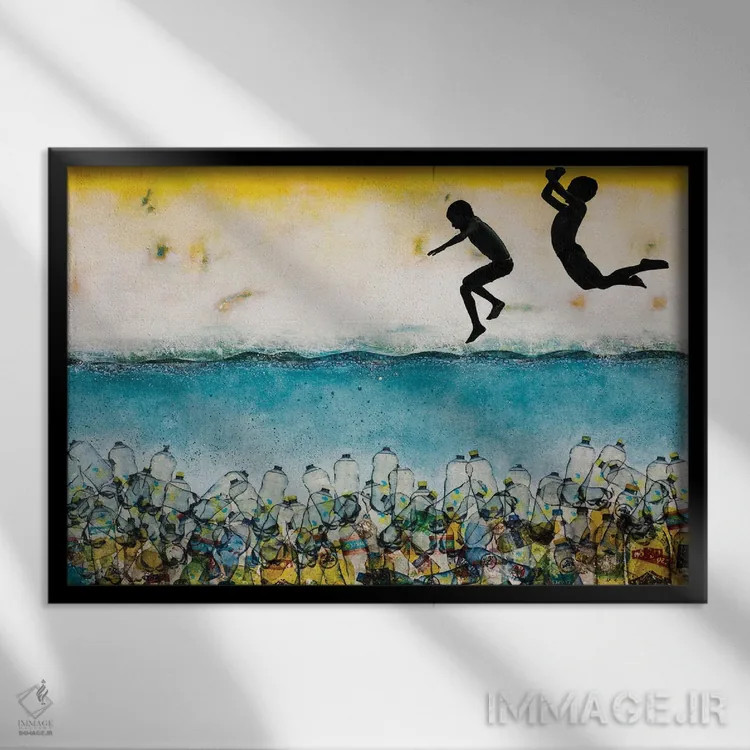 تابلو ایده خیلی خوبی به نظر میرسید اثر دیبی واترمن - نمای قابدار مشکی