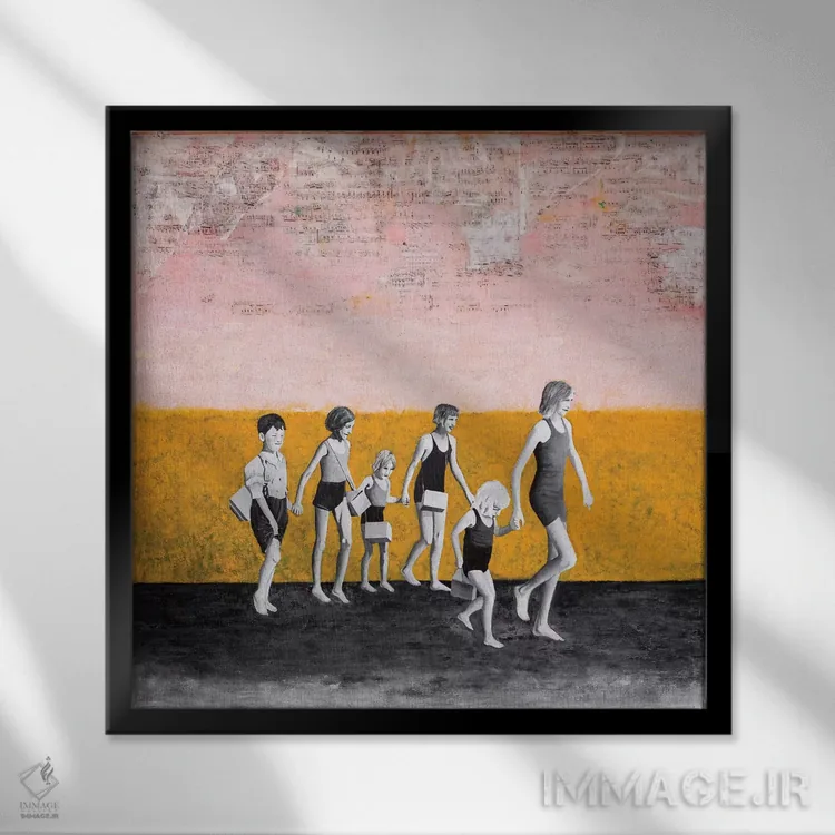 تابلو بر خلاف همهٔ احتمالات اثر دیبی واترمن - نمای قابدار مشکی