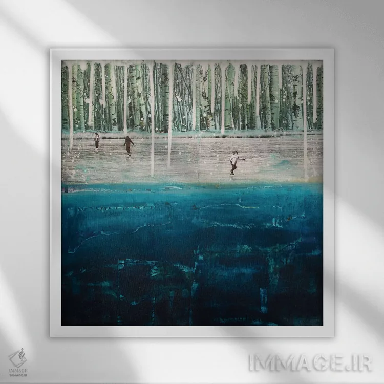 تابلو منجمد اثر دیبی واترمن - نمای قابدار سفید