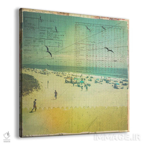 تابلو سواحل نوستالژیک اثر دیبی واترمن - نمای پرسپکتیو محصول