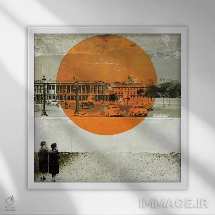 تابلو پیامد اثر دیبی واترمن - نمای قابدار سفید