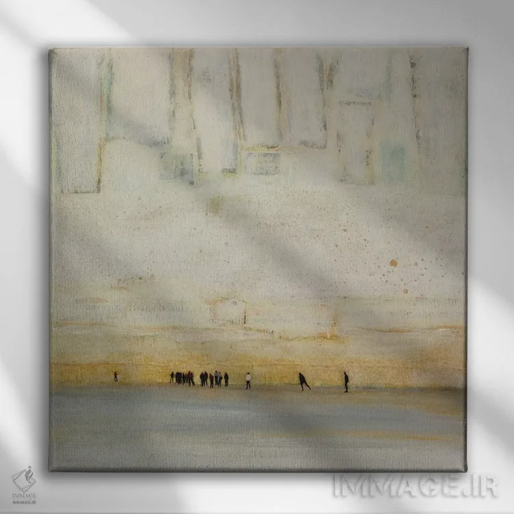 تابلو بدون خط پایان اثر دیبی واترمن - نمای روبهرو روی دیوار