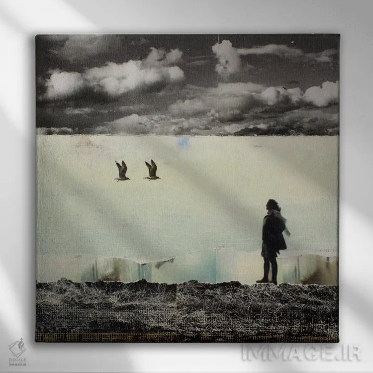 تابلو هر طور که باد بوزد اثر دیبی واترمن - نمای روبهرو روی دیوار