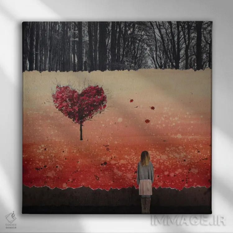 تابلو عاشق شدن اثر دیبی واترمن - نمای روبهرو روی دیوار