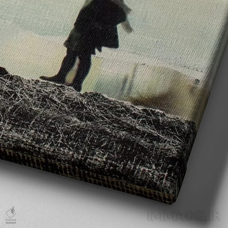 تابلو هر طور که باد بوزد اثر دیبی واترمن - نمای نزدیک بافت بوم