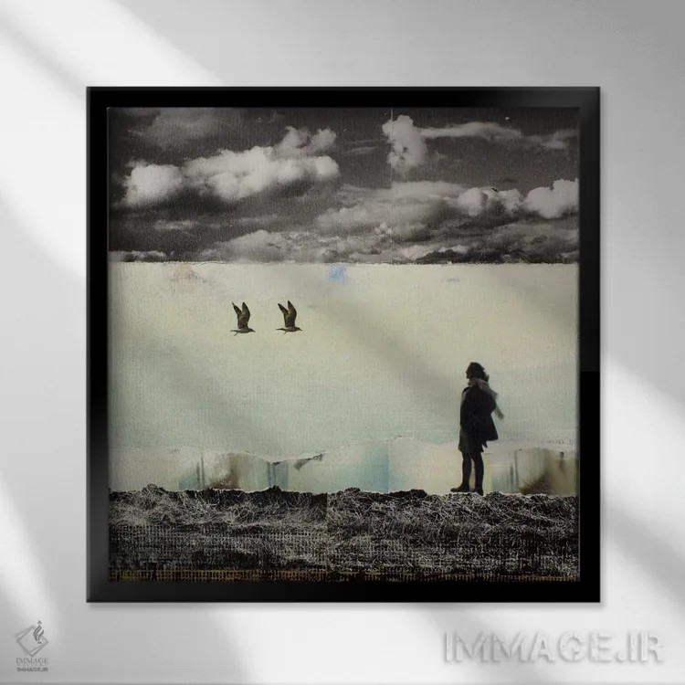 تابلو هر طور که باد بوزد اثر دیبی واترمن - نمای قابدار مشکی