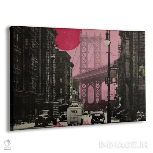 تابلو مه صورتی اثر دیبی واترمن - نمای پرسپکتیو محصول