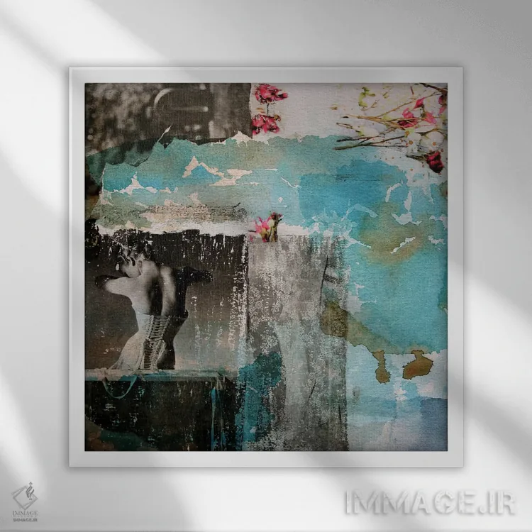 تابلو زیبای امشب اثر دیبی واترمن - نمای قابدار سفید