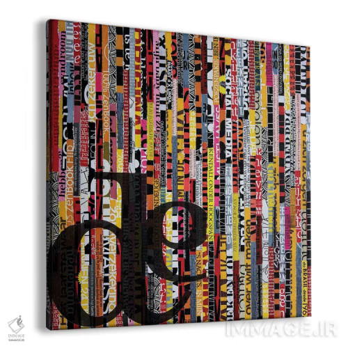 تابلو انفجار رنگ اثر دیبی واترمن - نمای پرسپکتیو محصول