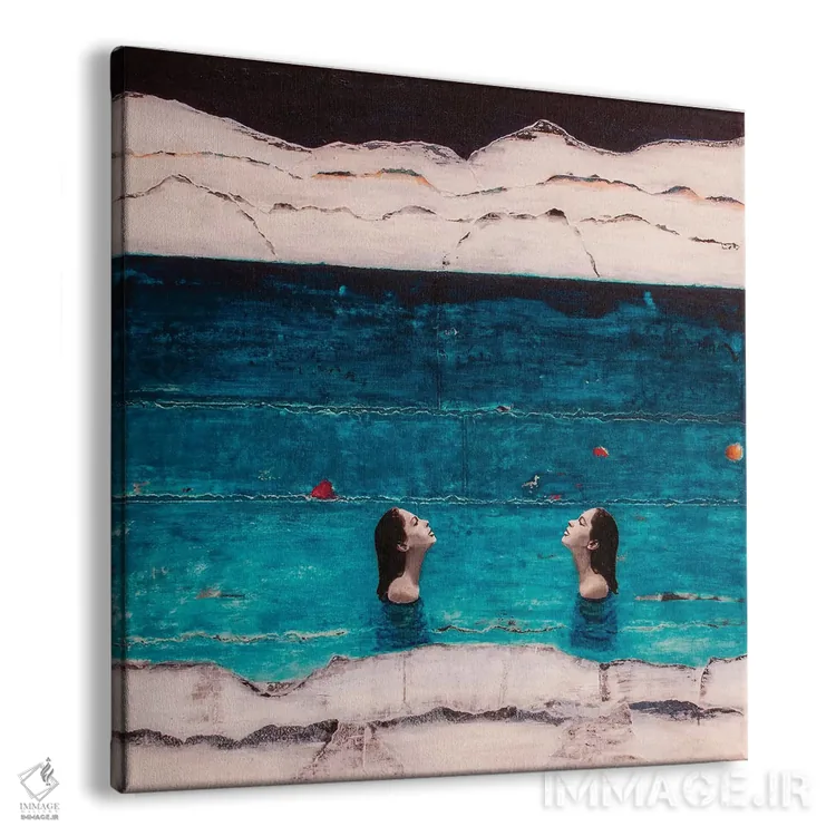 تابلو آبهای بالا آمده اثر دیبی واترمن - نمای پرسپکتیو محصول