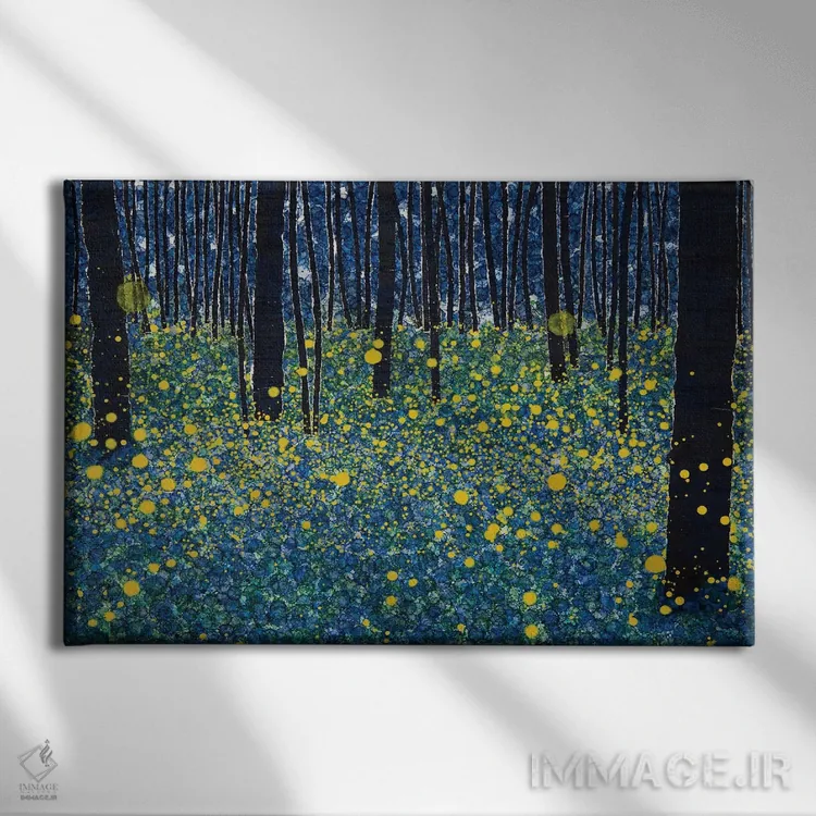 تابلو درخشان اثر دیبی واترمن - نمای روبهرو روی دیوار