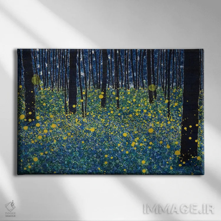 تابلو درخشان اثر دیبی واترمن - نمای روبهرو روی دیوار
