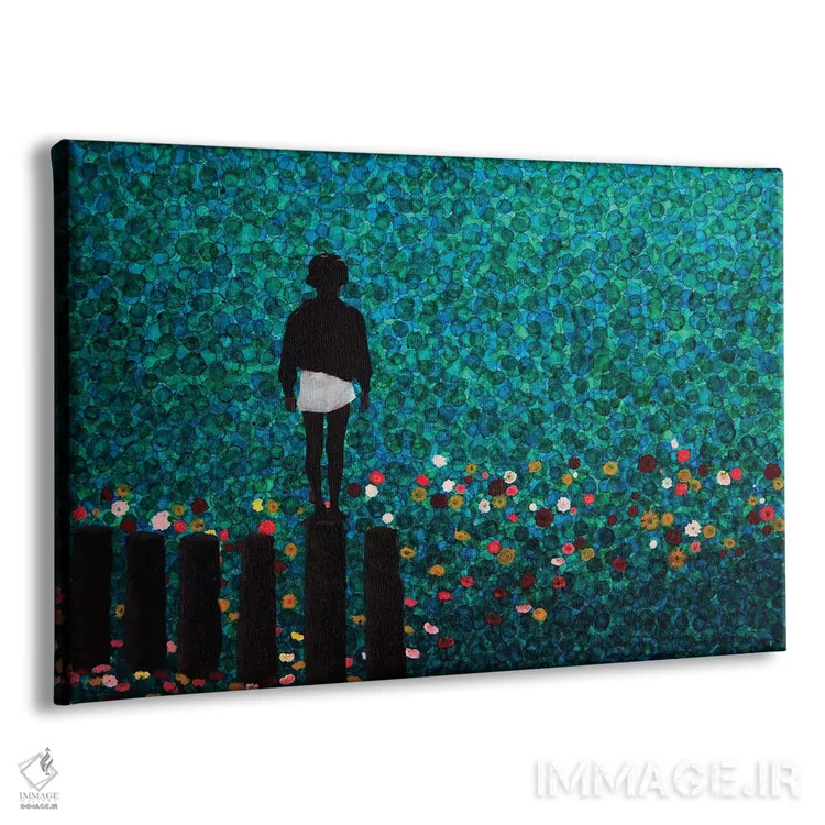 تابلو حوری دریایی (Syren) اثر دیبی واترمن - نمای پرسپکتیو محصول