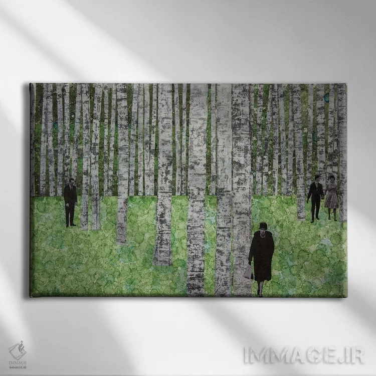 تابلو از میان همه جا اثر دیبی واترمن - نمای روبهرو روی دیوار