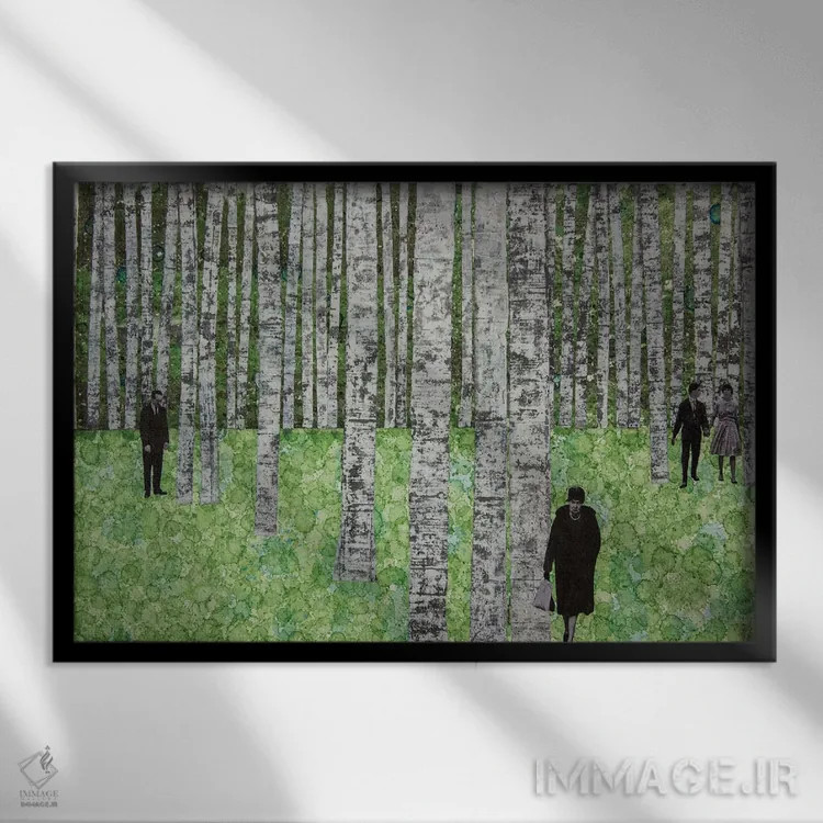 تابلو از میان همه جا اثر دیبی واترمن - نمای قابدار مشکی
