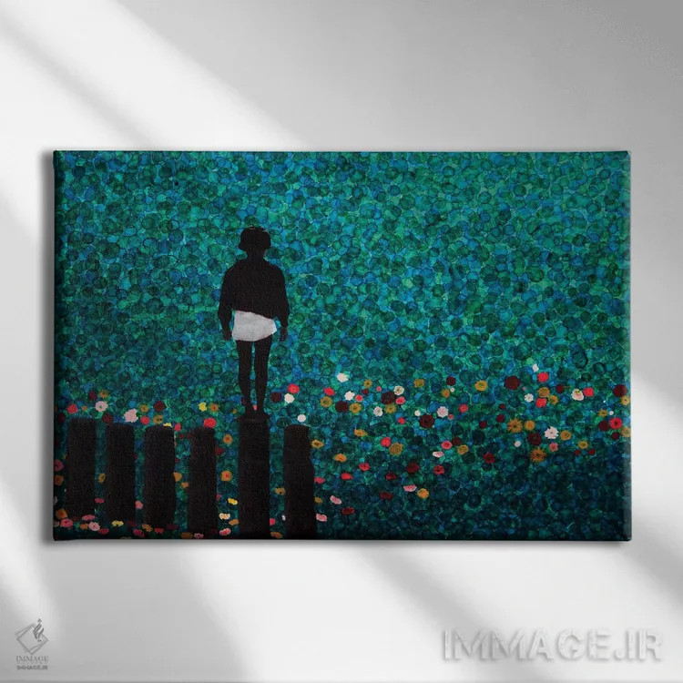 تابلو حوری دریایی (Syren) اثر دیبی واترمن - نمای روبهرو روی دیوار