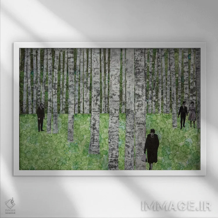 تابلو از میان همه جا اثر دیبی واترمن - نمای قابدار سفید