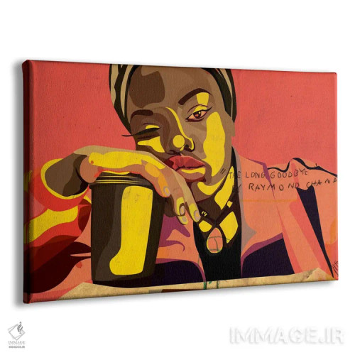 تابلو زارینِ بیحوصله (شخصیت) اثر دای کریس آرت (هنرمند) - نمای پرسپکتیو محصول