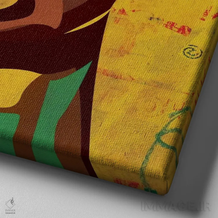 تابلو هانا ۱ اثر دای کریس آرت (هنرمند) - نمای نزدیک بافت بوم