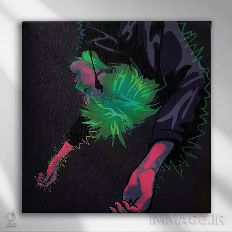 تابلو من گربه هستم اثر دای کریس آرت (هنرمند) - نمای روبهرو روی دیوار