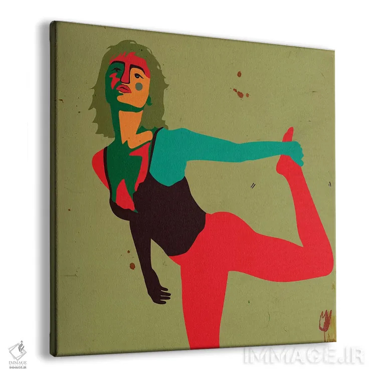 تابلو کش و قوس اثر دای کریس آرت (هنرمند) - نمای پرسپکتیو محصول