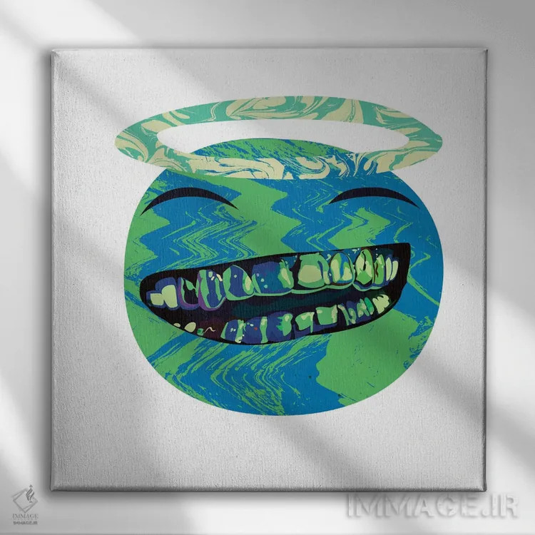 تابلو مالوجی ۲ اثر دای کریس آرت (هنرمند) - نمای روبهرو روی دیوار