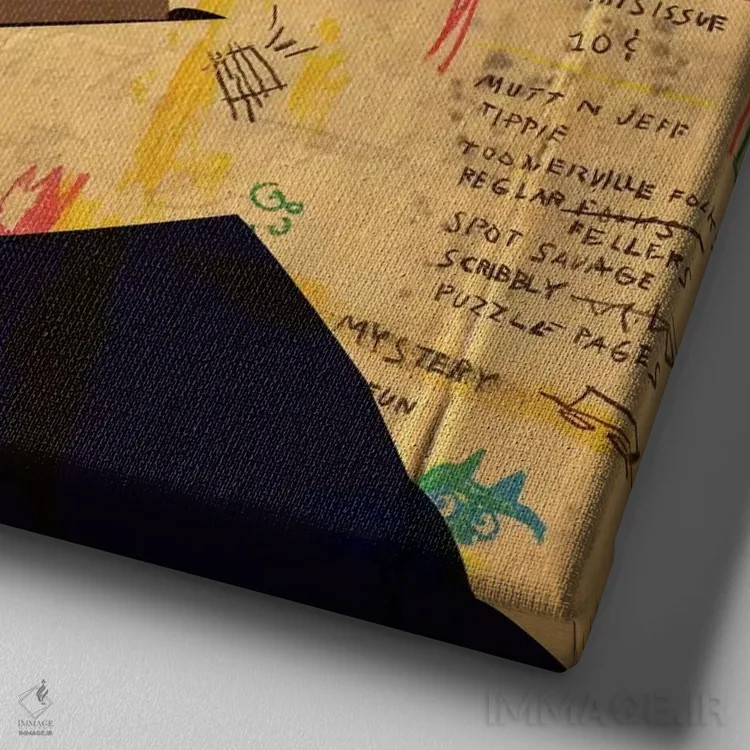 تابلو هانا ۴ اثر دای کریس آرت (هنرمند) - نمای نزدیک بافت بوم