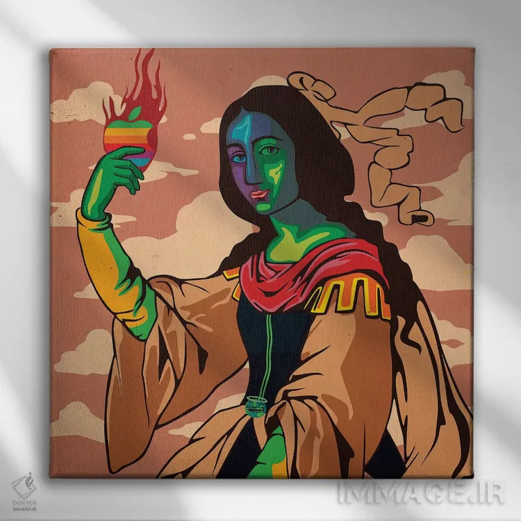 تابلو عصر طراحی اثر دای کریس آرت (هنرمند) - نمای روبهرو روی دیوار