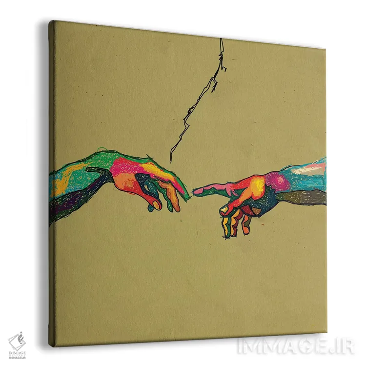 تابلو آفرینش اثر دای کریس آرت (هنرمند) - نمای پرسپکتیو محصول